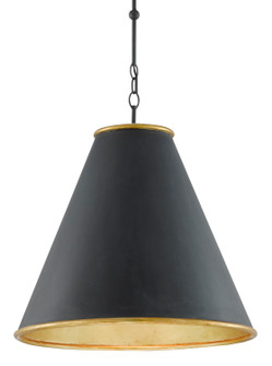 Pierrepont One Light Pendant in Antique Black/Contemporary Gold Leaf/Painted Gold (142|9000-0535)