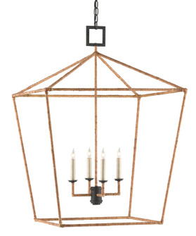 Denison Four Light Lantern in Natural/Molé Black (142|9000-0611)