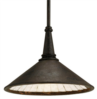 Manuscript One Light Pendant in Molé Black/Antique Mirror (142|9056)