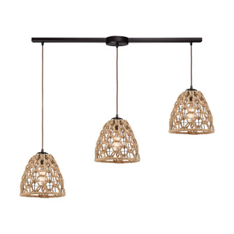 Coastal Inlet Three Light Pendant in Oil Rubbed Bronze (45|10709/3L)