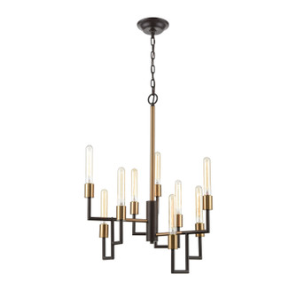 Congruency Nine Light Chandelier in Oil Rubbed Bronze (45|12206/9)