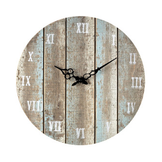 WoodenRoman Clock in Weathered Blue (45|128-1009)