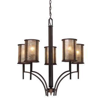 Barringer Five Light Chandelier in Aged Bronze (45|15035/5)