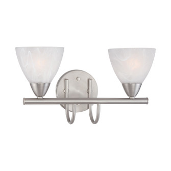 Tia Two Light Vanity in Matte Nickel (45|190016117)