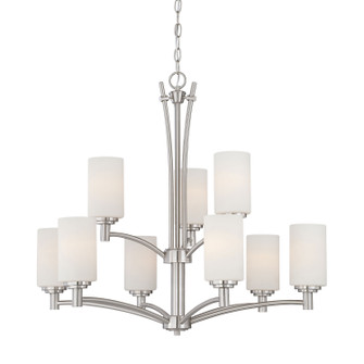 Pittman Nine Light Chandelier in Brushed Nickel (45|190042217)