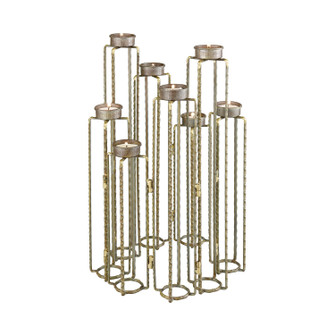 Ascencio Candle Holder in Aged Brass (45|3129-1149)