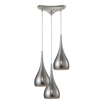 Lindsey Three Light Pendant in Satin Nickel (45|31341/3SN)