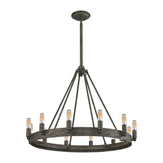 Lewisburg 12 Light Chandelier in Malted Rust (45|31821/12)