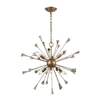 Sprigny Six Light Chandelier in Matte Gold (45|33020/6)