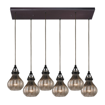 Danica Six Light Pendant in Oil Rubbed Bronze (45|46024/6RC)