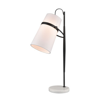 Banded Shade One Light Table Lamp in Matte Black (45|D4191)