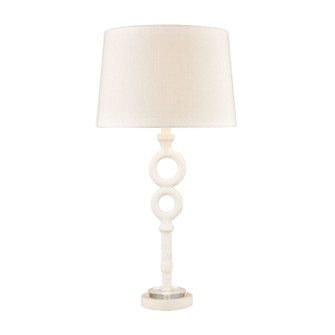 Hammered Home One Light Table Lamp in Matte White (45|D4697)