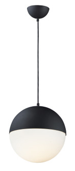 Half Moon LED Pendant in Black (86|E20366-92BK)