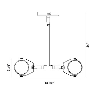 Lexus LED Pendant/Flush Mount in Satin Nickel (40|29009-022)