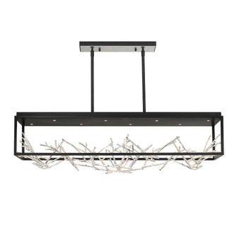 Aerie LED Linear Chandelier in Silver-Black Mix (40|35642-023)