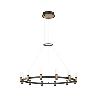 Albany LED Chandelier in Deep Black/Brass (40|37043-018)