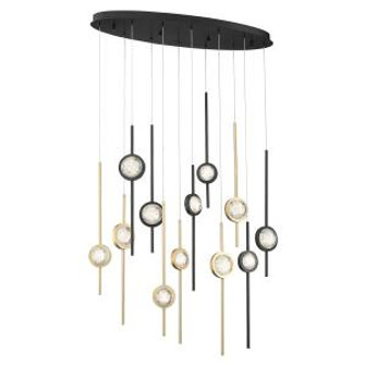 Barletta LED Chandelier in Black Anodized Aluminum (40|39466-037)