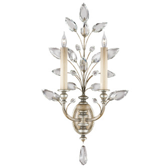 Crystal Laurel Two Light Wall Sconce in Silver (48|759750ST)