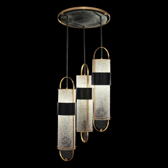 Bond LED Pendant in Black/Gold (48|925340-21ST)