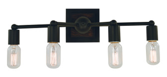 Modern Farmhouse Four Light Wall Sconce in Matte Black (8|5404 MBLACK)