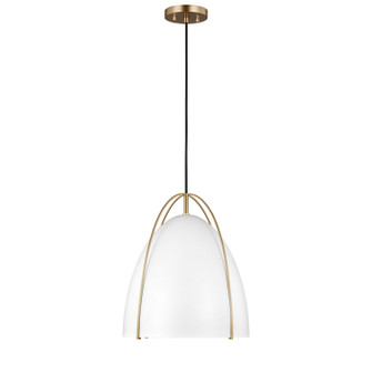 Norman One Light Pendant in Satin Brass (454|6551801-848) Norman One Light Pendant in Satin Brass (454|6551801-848)