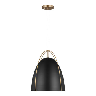 Norman One Light Pendant in Satin Brass (454|6651701EN3-848)