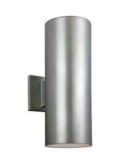 Outdoor Cylinders Two Light Outdoor Wall Lantern in Painted Brushed Nickel (454|8313802EN3-753)