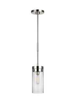 Garrett One Light Pendant in Polished Nickel (454|CP1001PN)