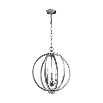 Corinne Three Light Pendant in Polished Nickel (454|F3060/3PN)