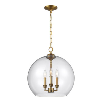 Lawler Three Light Pendant in Burnished Brass (454|F3155/3BBS)