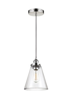 Baskin One Light Pendant in Polished Nickel (454|P1347PN)