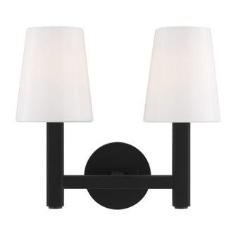 Logan Two Light Vanity in Aged Iron (454|TV1122AI)