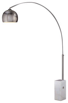 George's Reading Room LED Arc Floor Lamp in Brushed Nickel (42|P054-084)