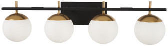 Alluria Four Light Bath in Weathered Black With Autumn Gold (42|P1354-618)