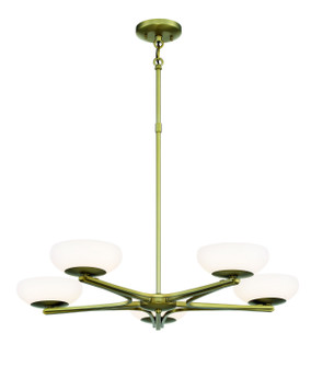 Scale LED Chandelier in Soft Rass (42|P1465-695-L)