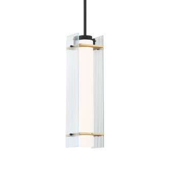 Midnight Gold LED Pendant in Sand Black With Honey Gold (42|P1519-707-L)