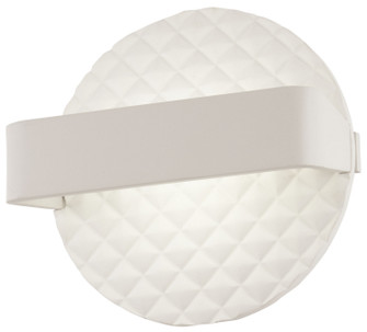 Quilted LED Wall Sconce in Matte White (42|P1773-044B-L)