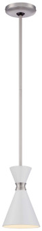 Conic One Light Mini Pendant in Glitter Gloss White (42|P1821-44F)