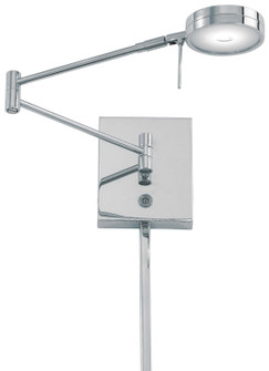 George's Reading Room LED Swing Arm Wall Lamp in Chrome (42|P4308-077)