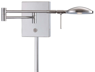 George's Reading Room LED Swing Arm Wall Lamp in Chrome (42|P4338-077)