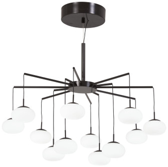 George's Web LED Chandelier(Convertible To Semi Flush) in Bronze With Gold Dust (42|P8238-671-L)