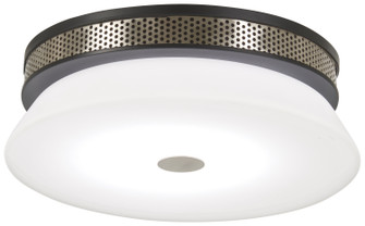 Tauten LED Flush Mount in Brushed Nickel and Coal Highlights (42|P955-691-L)