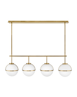 Hollis LED Linear Chandelier in Heritage Brass (13|39675HB)