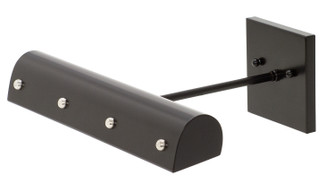 Classic Traditional LED Picture Light in Black with Polished Nickel (30|DTBLEDZ14-BLK/PN)