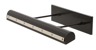 Classic Traditional LED Picture Light in Black w/Polished Nickel (30|DTRLEDZ24-BLK/PN)