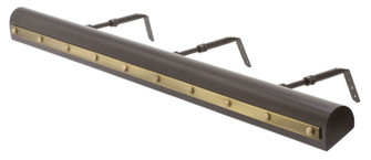 Traditional Picture Lights Five Light Picture Light in Mahogany Bronze With Antique Brass Accents (30|TR36-MB/AB)