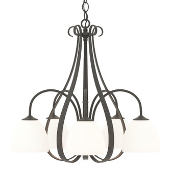 Sweeping Taper Sweeping Taper 5 Arm Chandelier in Natural Iron (39|101445-SKT-20-GG0001)