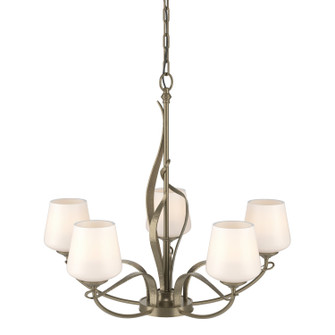 Flora Five Light Chandelier in Soft Gold (39|103040-SKT-84-GG0236)