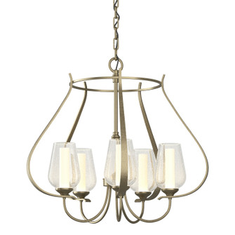 Flora Five Light Chandelier in Soft Gold (39|103045-SKT-84-ZS0354)