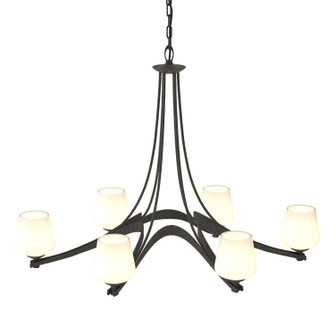 Ribbon Oval Ribbon 6 Arm Chandelier in Natural Iron (39|104106-SKT-20-GG0236)
